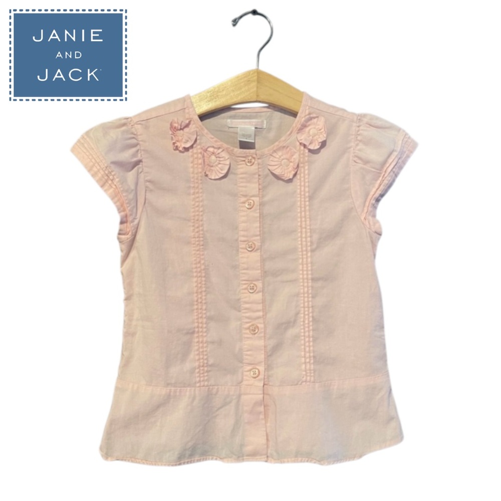 Janie and Jack Pintucked Corsage Top